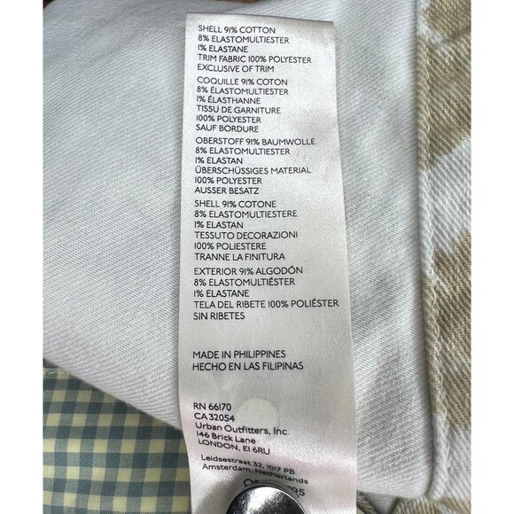 Anthropologie Maeve Gardeners Apron Shortalls Romper Neutral Women Size 6 - Picture 9 of 16